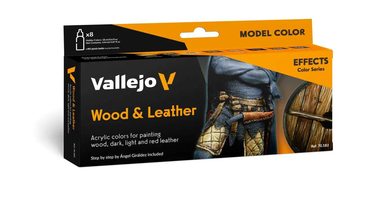 WOOD AND LEATHER BY AANGEL GIRALDEZ MODEL COLOR SET 70182 VALLEJO