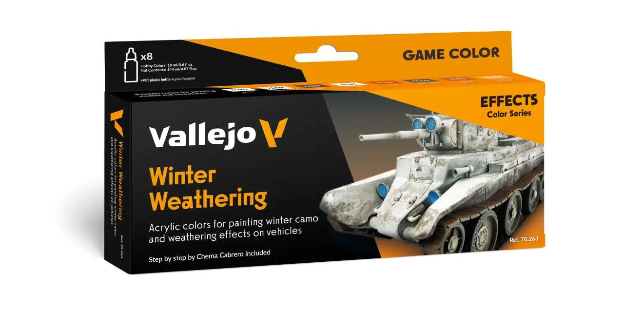 WINTER WEATHERING BY CHEMA CABRERO MODEL COLOR SET 70263 VALLEJO