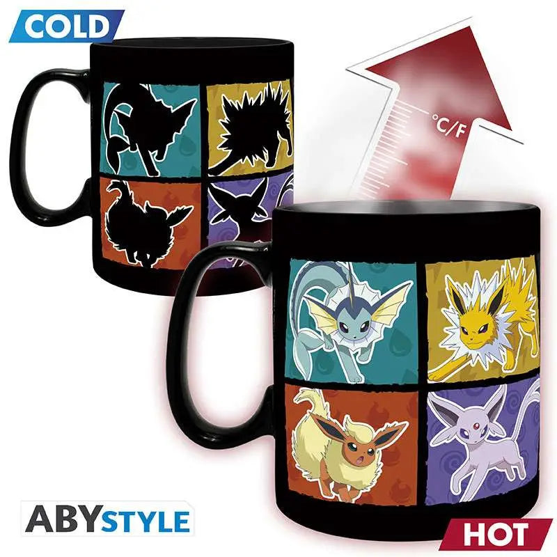 POKEMON EEVEE KING SIZE HEAT CHANGE MUG Abystyle Studio