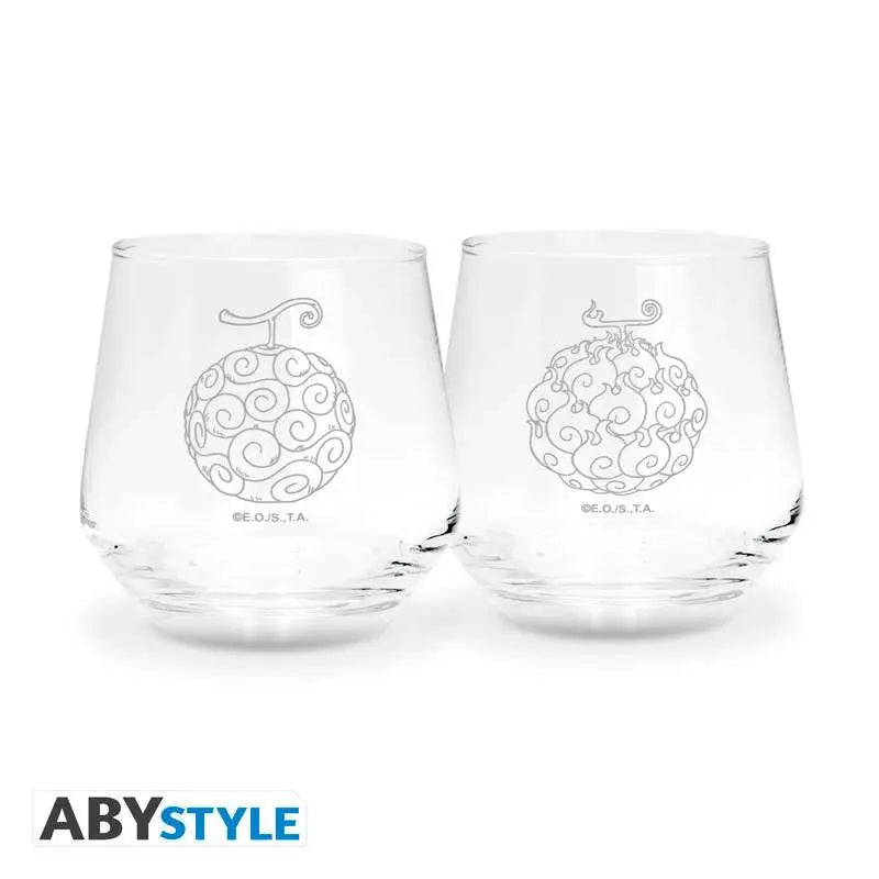 ONE PIECE DEVILS FRUITS GLASS SET 2 Abystyle Studio