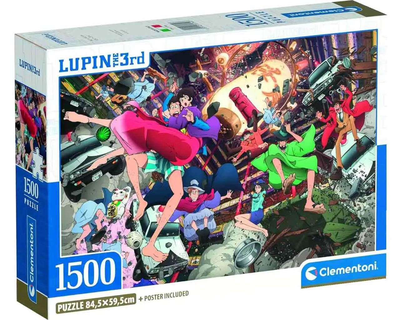 ANIME PUZZLE COLLECTION LUPIN THE 3RD EXPLOSION JIGSAW PUZZLE 1500 PCS Clementoni