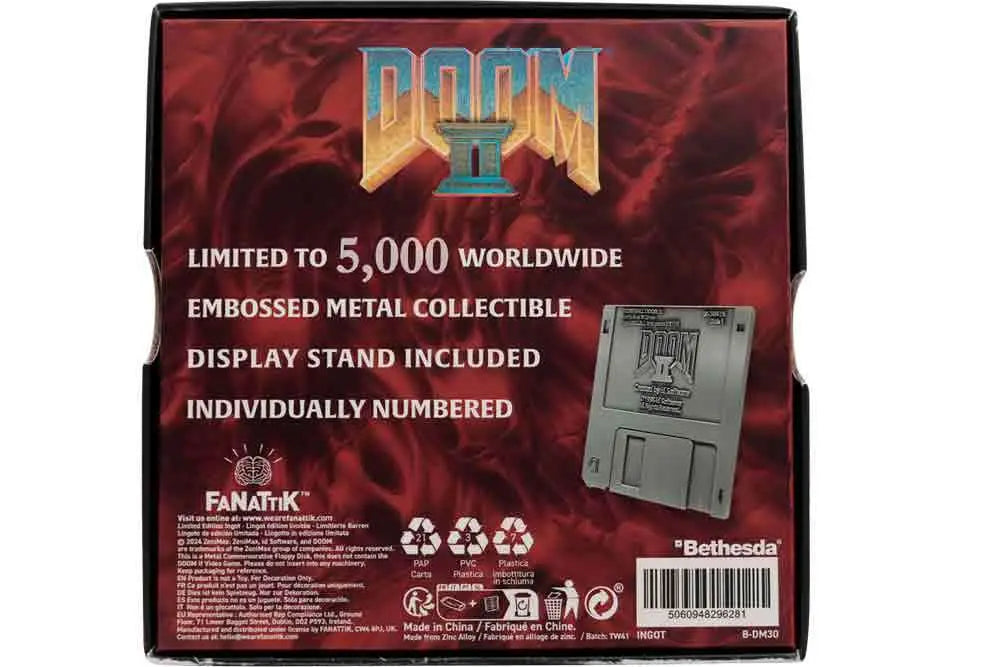 DOOM 2 FLOPPY DISK LIMITED EDITION REPLICA FANATTIK