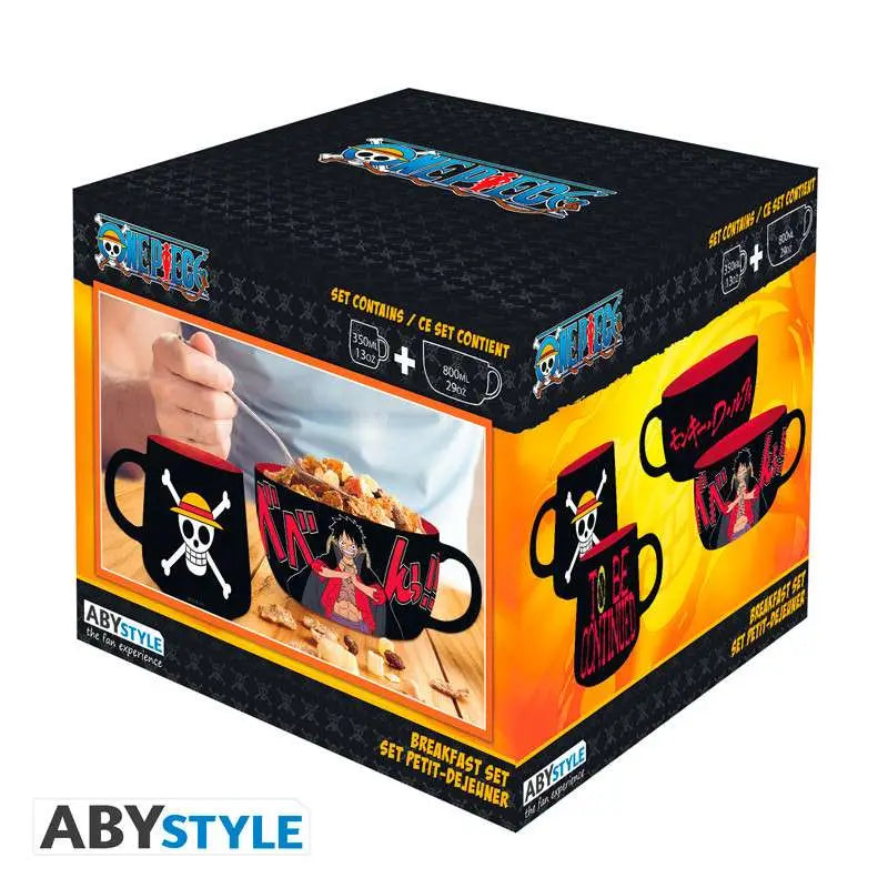 ONE PIECE LUFFY BREAKFAST SET MUG & BOWL Abystyle Studio