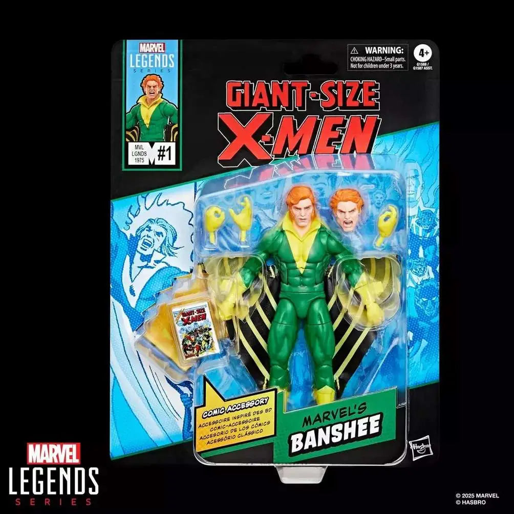 MARVEL LEGENDS MINI COMICS X-Men BANSHEE ACTION FIGURE HASBRO