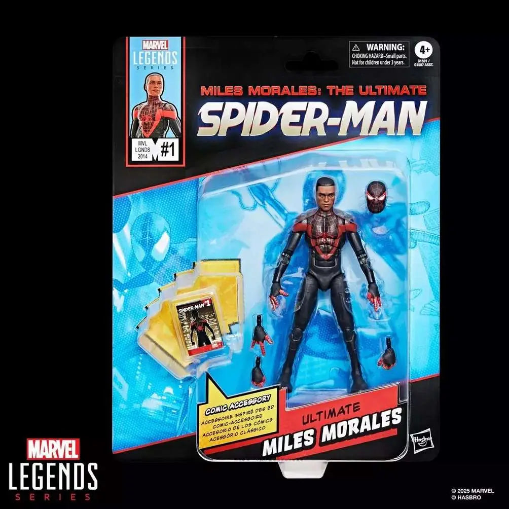 MARVEL LEGENDS MINI COMICS ULTIMATE MILES MORALES Spider-Man ACTION FIGURE HASBRO