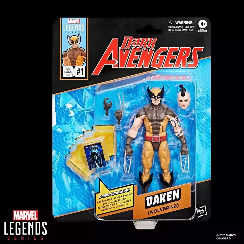 MARVEL LEGENDS MINI COMICS DAKEN WOLVERINE ACTION FIGURE HASBRO