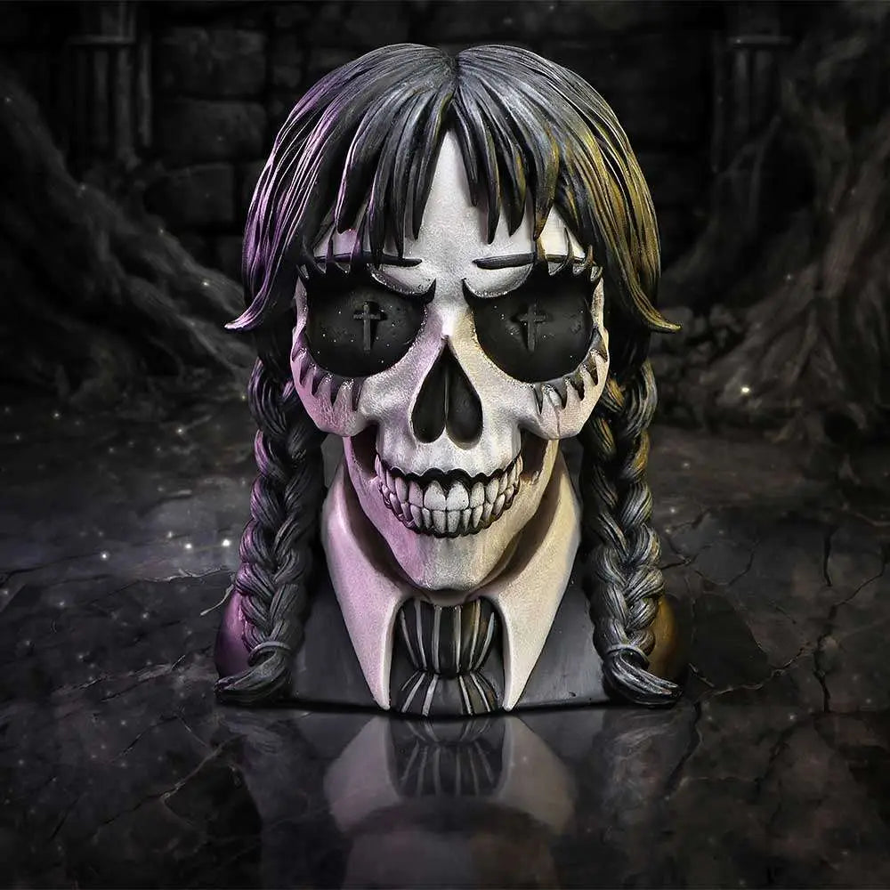 DARK GLARE GOTHIC SCHOOL GIRL SKULL NEMESIS NOW
