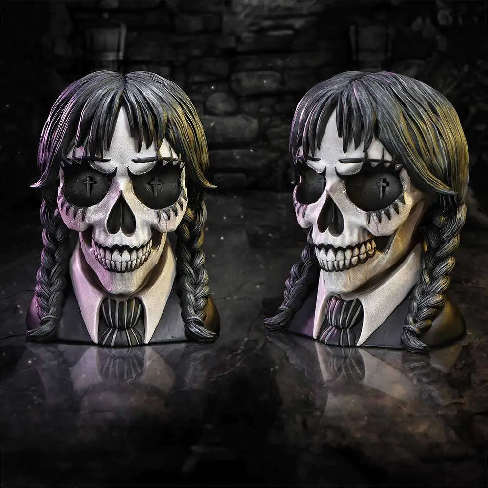DARK GLARE GOTHIC SCHOOL GIRL SKULL NEMESIS NOW