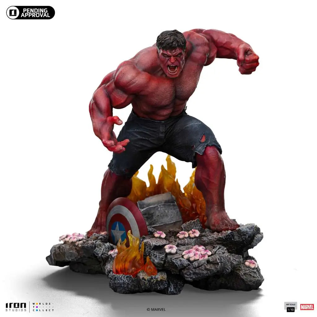 CAPTAIN AMERICA BRAVE NEW WORLD RED HULK 1/10 STATUE IRON STUDIOS