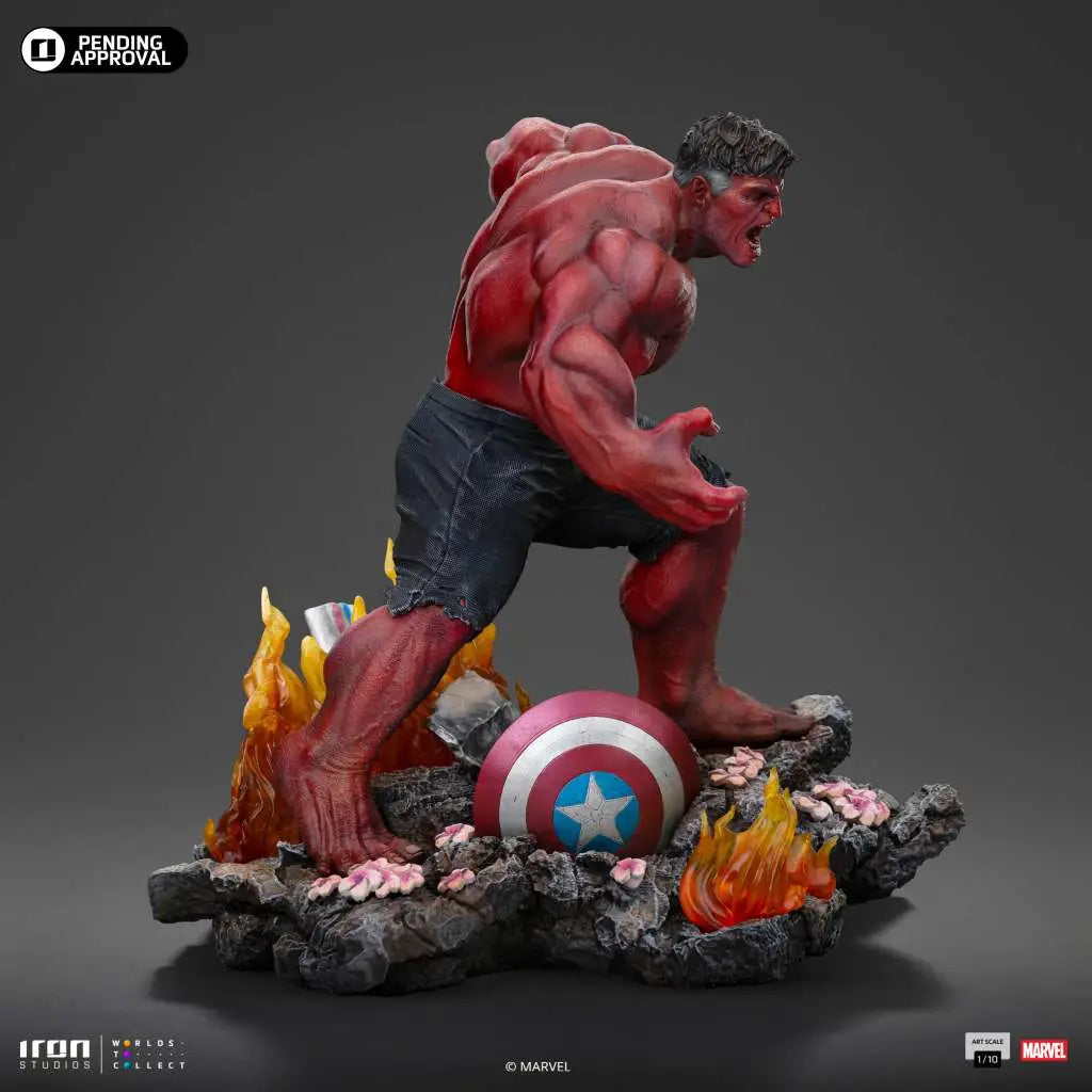 CAPTAIN AMERICA BRAVE NEW WORLD RED HULK 1/10 STATUE IRON STUDIOS