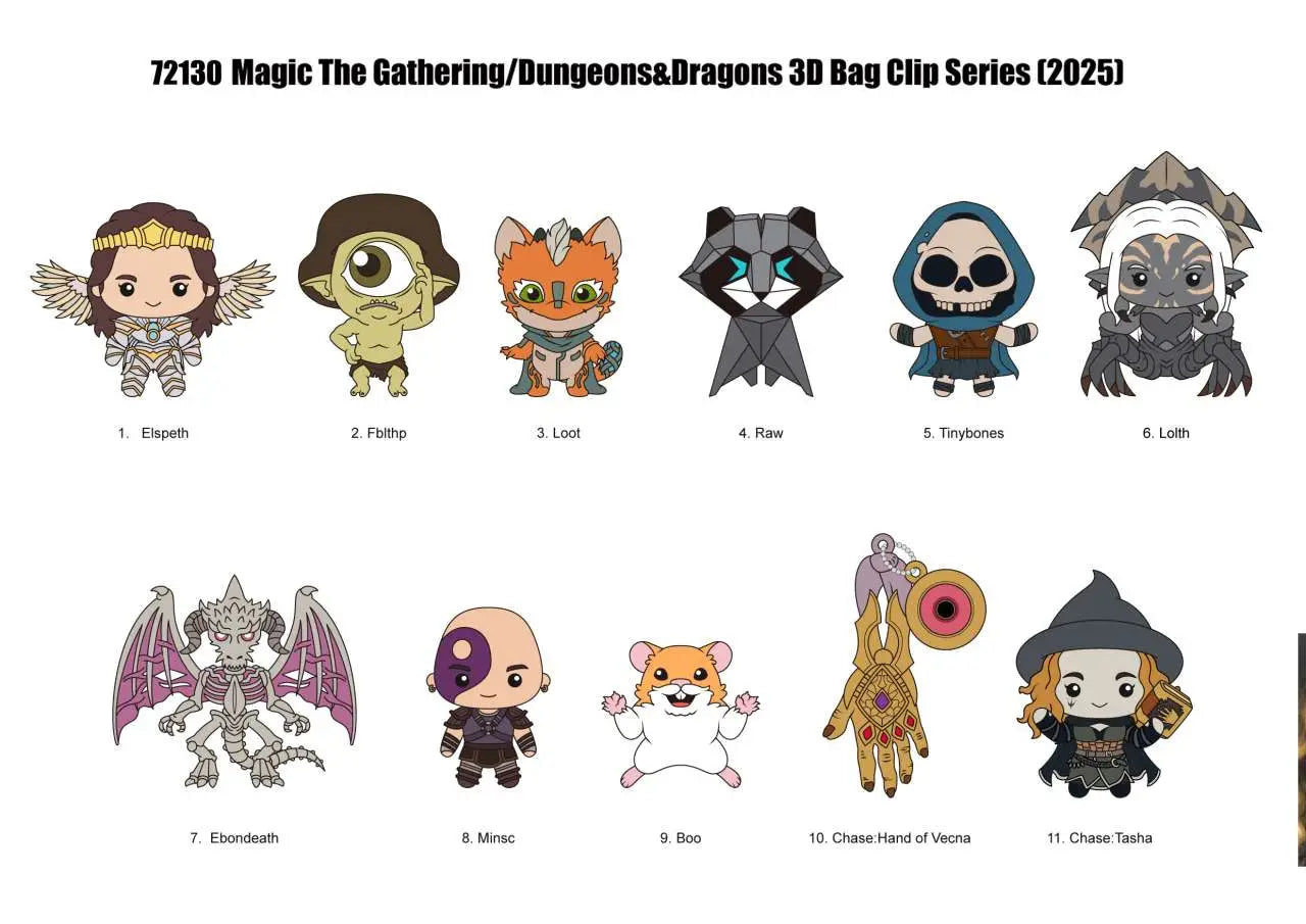 MAGIC THE GATHERING BAG CLIP BLIND BOX DISPLAY 24 MONOGRAM