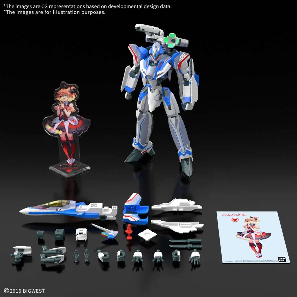 HG VF 31J SIEGFRIED HAYATE IMMELMANN USE DELUXE SET 1/100 BANDAI MODEL KIT GUNPLA