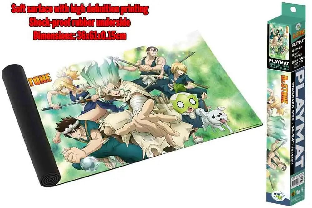 DR STONE PLAYMAT BATTLE HEROES DON T PANIC GAMES