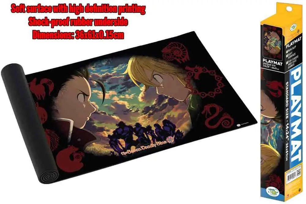 SEVEN DEADLY SINS PLAYMAT FACE TO FACE DON T PANIC GAMES