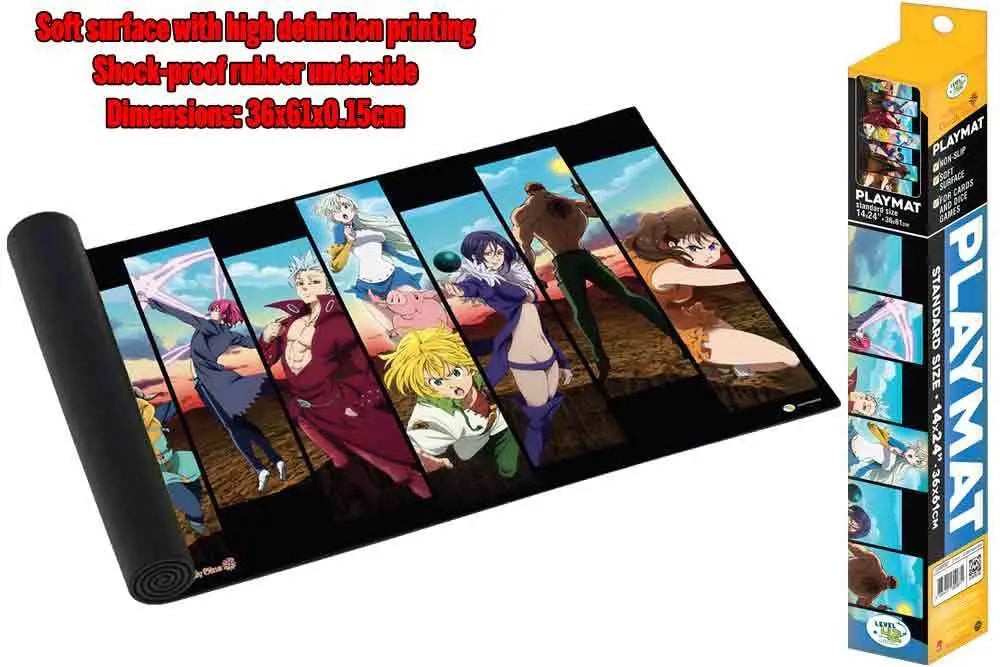 SEVEN DEADLY SINS PLAYMAT HEROES TEAM DON T PANIC GAMES
