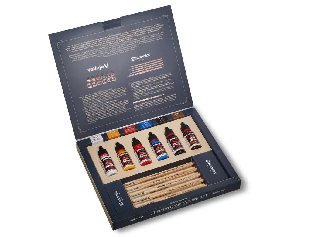 ULTIMATE MINIATURE SET PAINT AND BRUSHES 72206 VALLEJO
