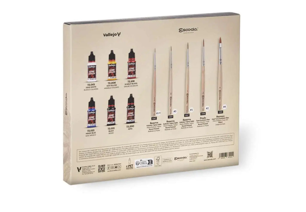 ULTIMATE MINIATURE SET PAINT AND BRUSHES 72206 VALLEJO