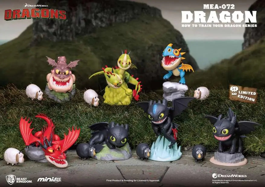 MINI EGG ATTACK HOW TO TRAIN YOUR DRAGON BLIND BOX DISPLAY 6 BEAST KINGDOM