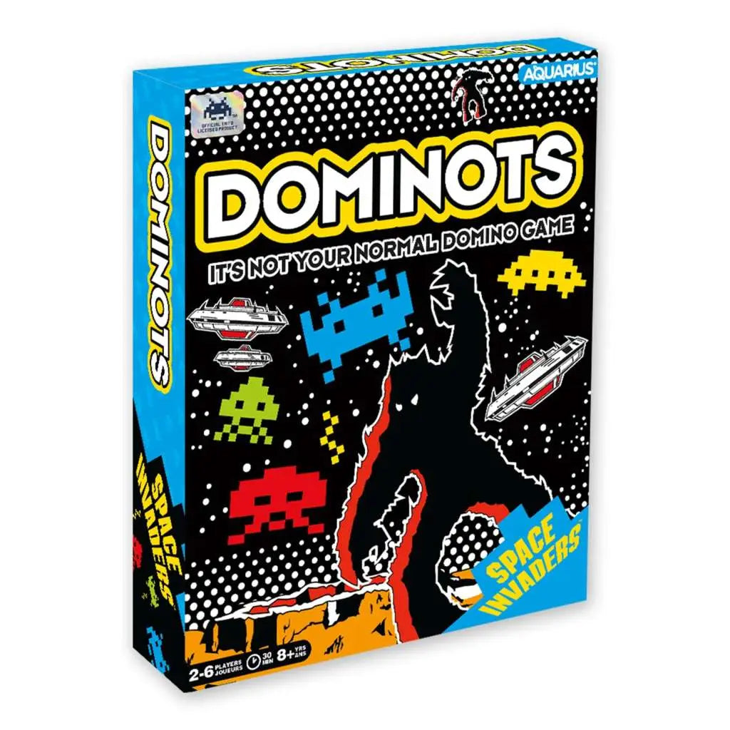 SPACE INVADERS DOMINOTS TILE GAME AQUARIUS ENT