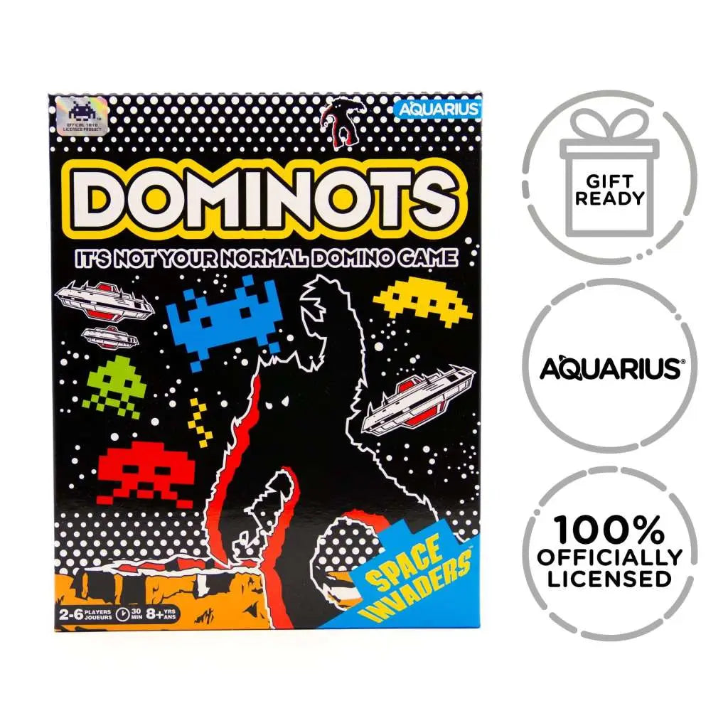SPACE INVADERS DOMINOTS TILE GAME AQUARIUS ENT