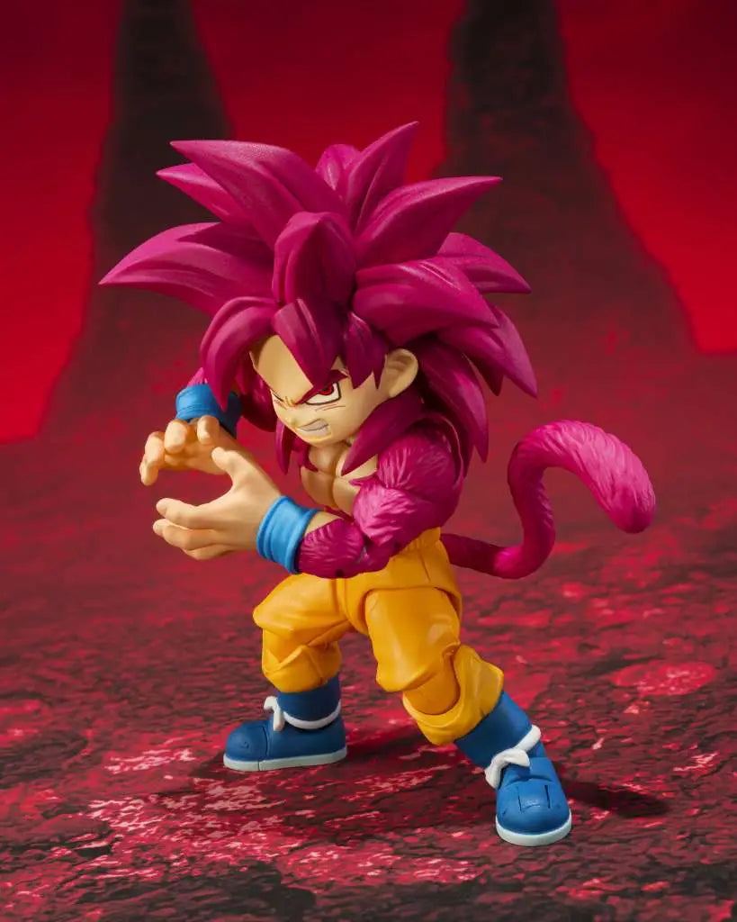 DRAGON BALL DAIMA SON GOKU MINI SUPER SAIYAN 4 SHF BANDAI