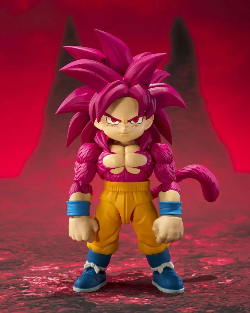 DRAGON BALL DAIMA SON GOKU MINI SUPER SAIYAN 4 SHF BANDAI
