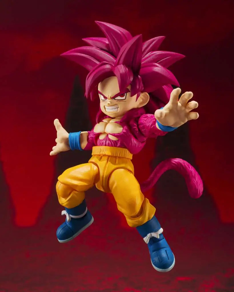 DRAGON BALL DAIMA SON GOKU MINI SUPER SAIYAN 4 SHF BANDAI