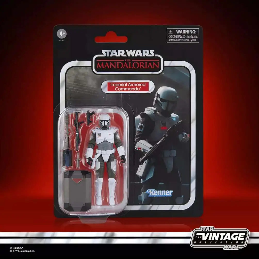 STAR WARS VINTAGE THE MANDALORIAN IMPERIAL ARMORED COMMANDO ACTION FIGURE HASBRO