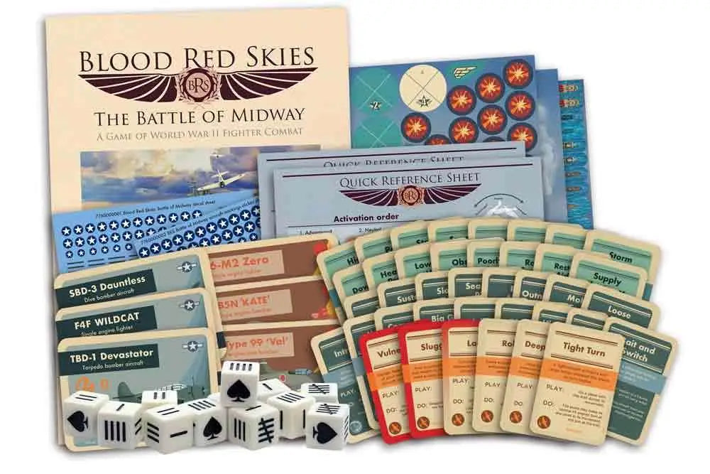 BLOOD RED SKIES THE BATTLE OF MIDWAY STARTER SET ENGLISH WARLORD GAMES