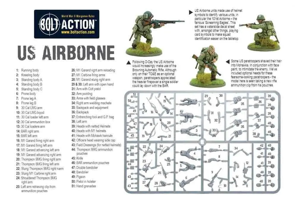 BOLT ACTION US AIRBORNE WARLORD GAMES