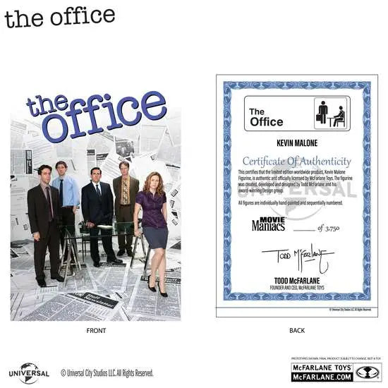 MOVIE MANIACS THE OFFICE KEVIN MALONE FIGURE McFARLANE TOYS 2025