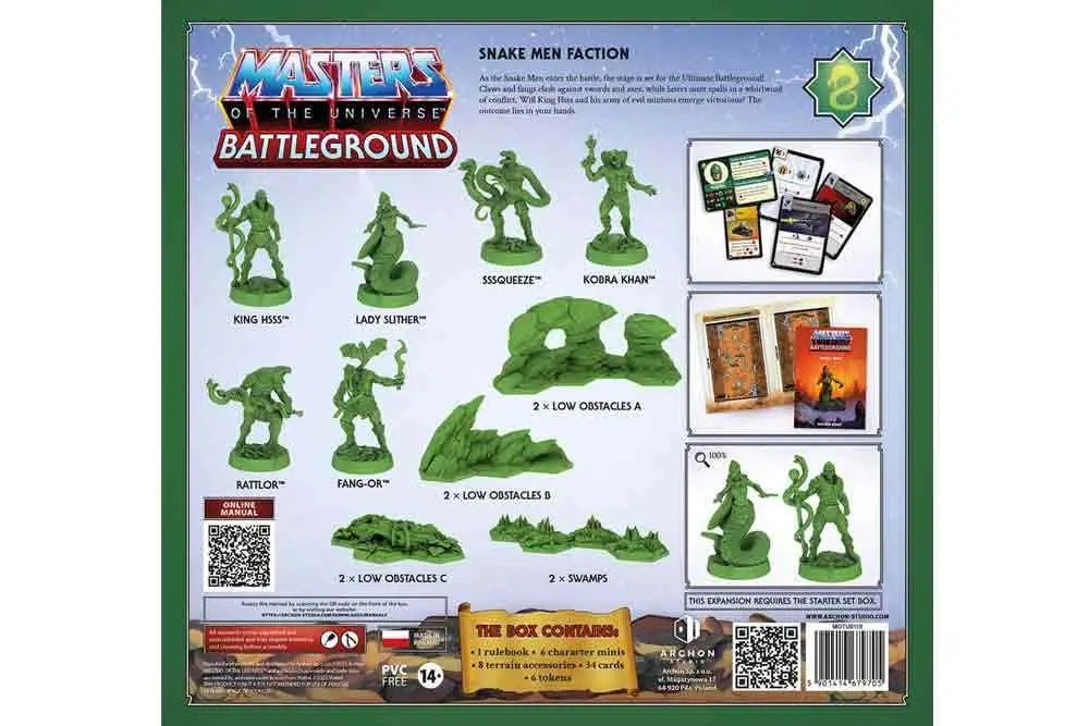 MASTERS OF THE UNIVERSE BATTLEGROUND WAVE 8 SNAKE MEN FACTION VERSION FRANCAISE ARCHON GAMES
