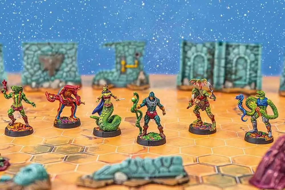 MASTERS OF THE UNIVERSE BATTLEGROUND WAVE 8 SNAKE MEN FACTION VERSION FRANCAISE ARCHON GAMES
