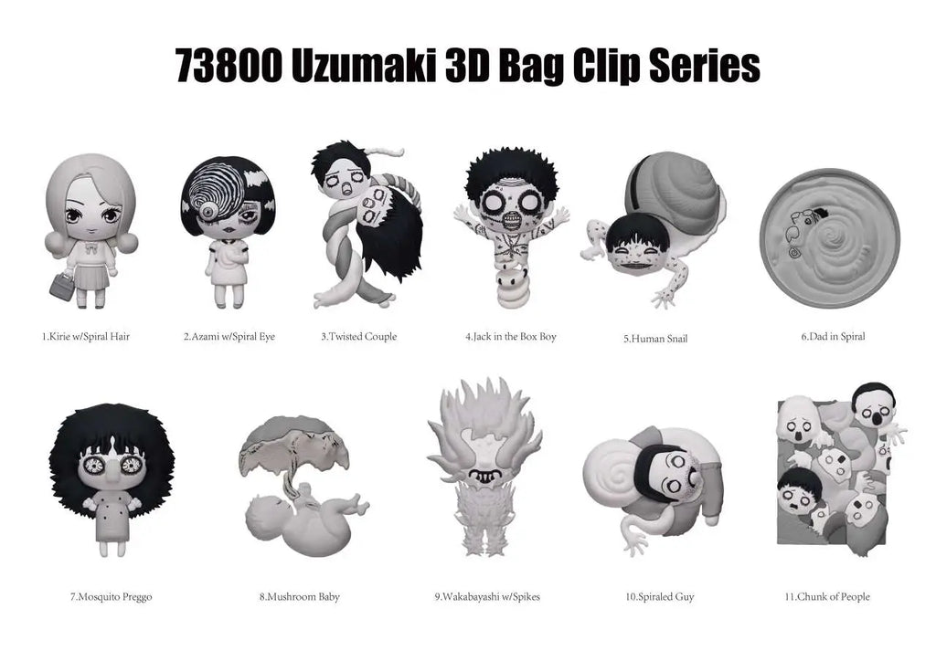 UZUMAKI S.2 3D BAG CLIP BLIND BOX DISPLAY 24 MONOGRAM