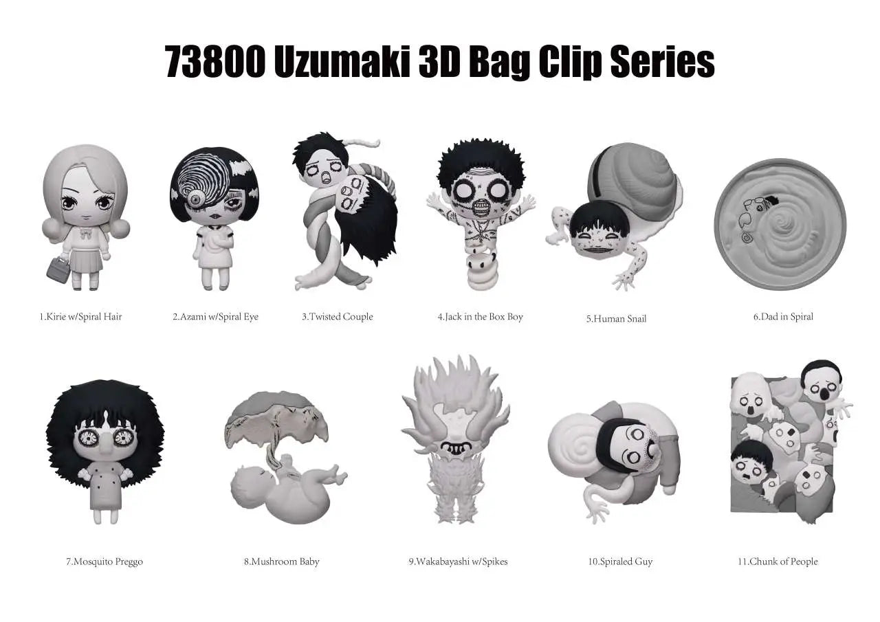 UZUMAKI S.2 3D BAG CLIP BLIND BOX DISPLAY 24 MONOGRAM