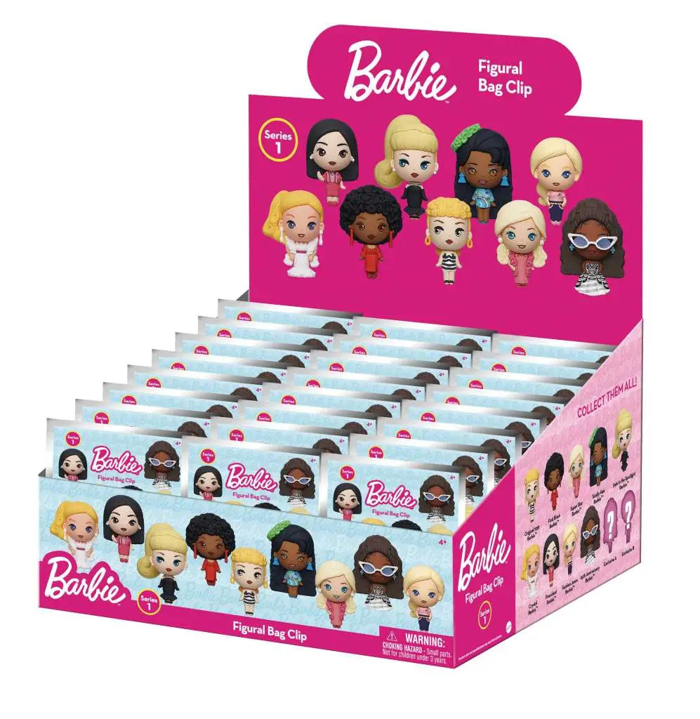 BARBIE S.1 3D BAG CLIP BLIND BOX DISPLAY 24 MONOGRAM