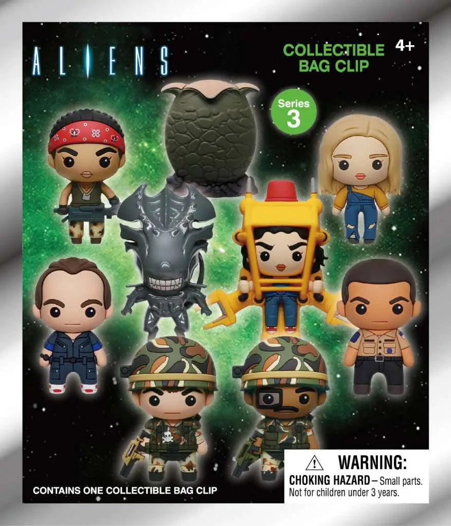 ALIENS S.3 3D BAG CLIP BLIND BOX DISPLAY 24 MONOGRAM