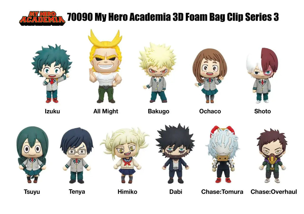 MY HERO ACADEMIA S.3 BAG CLIP BLIND BOX DISPLAY 24 MONOGRAM