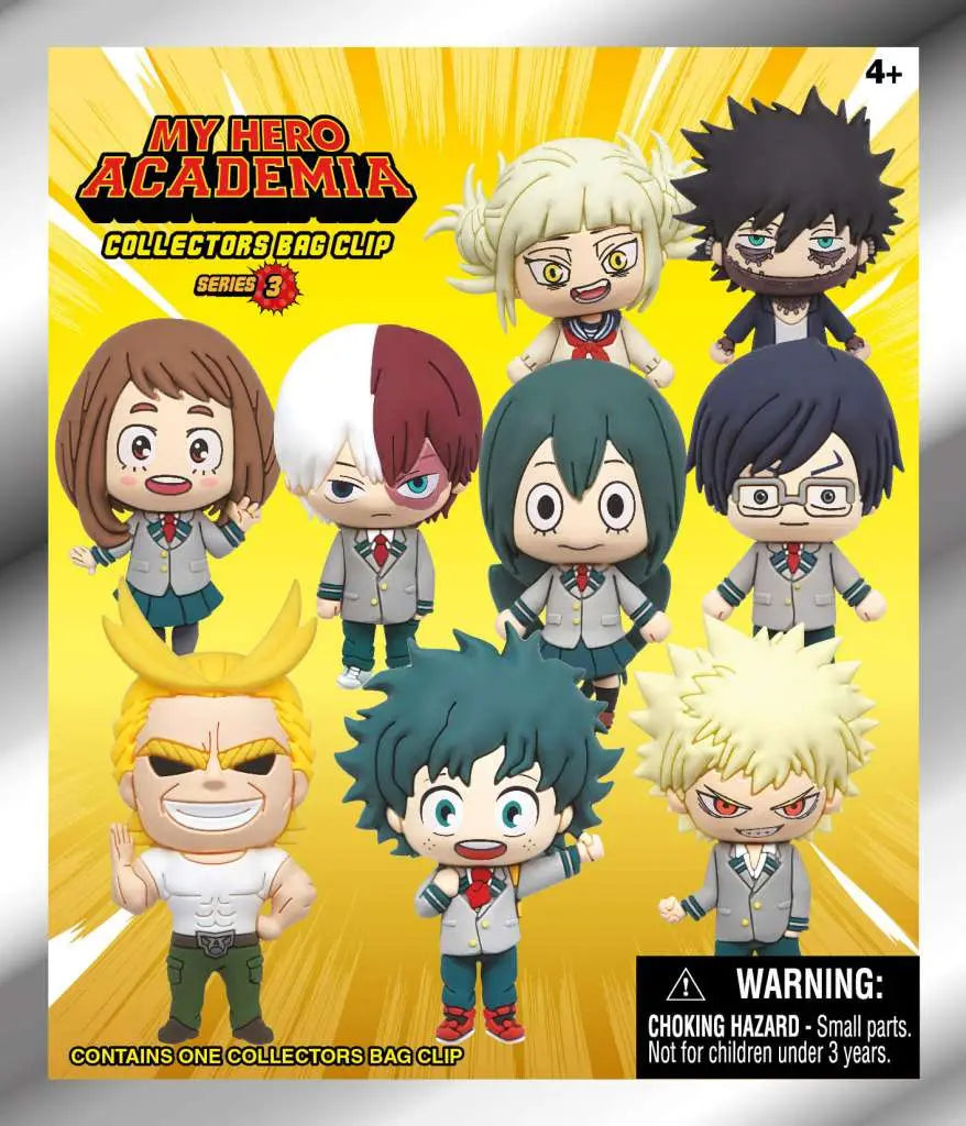 MY HERO ACADEMIA S.3 BAG CLIP BLIND BOX DISPLAY 24 MONOGRAM