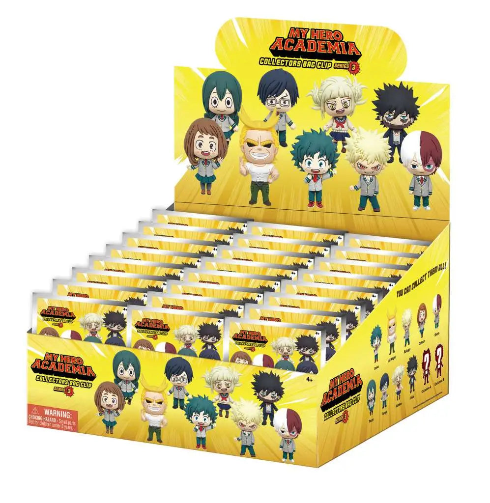 MY HERO ACADEMIA S.3 BAG CLIP BLIND BOX DISPLAY 24 MONOGRAM