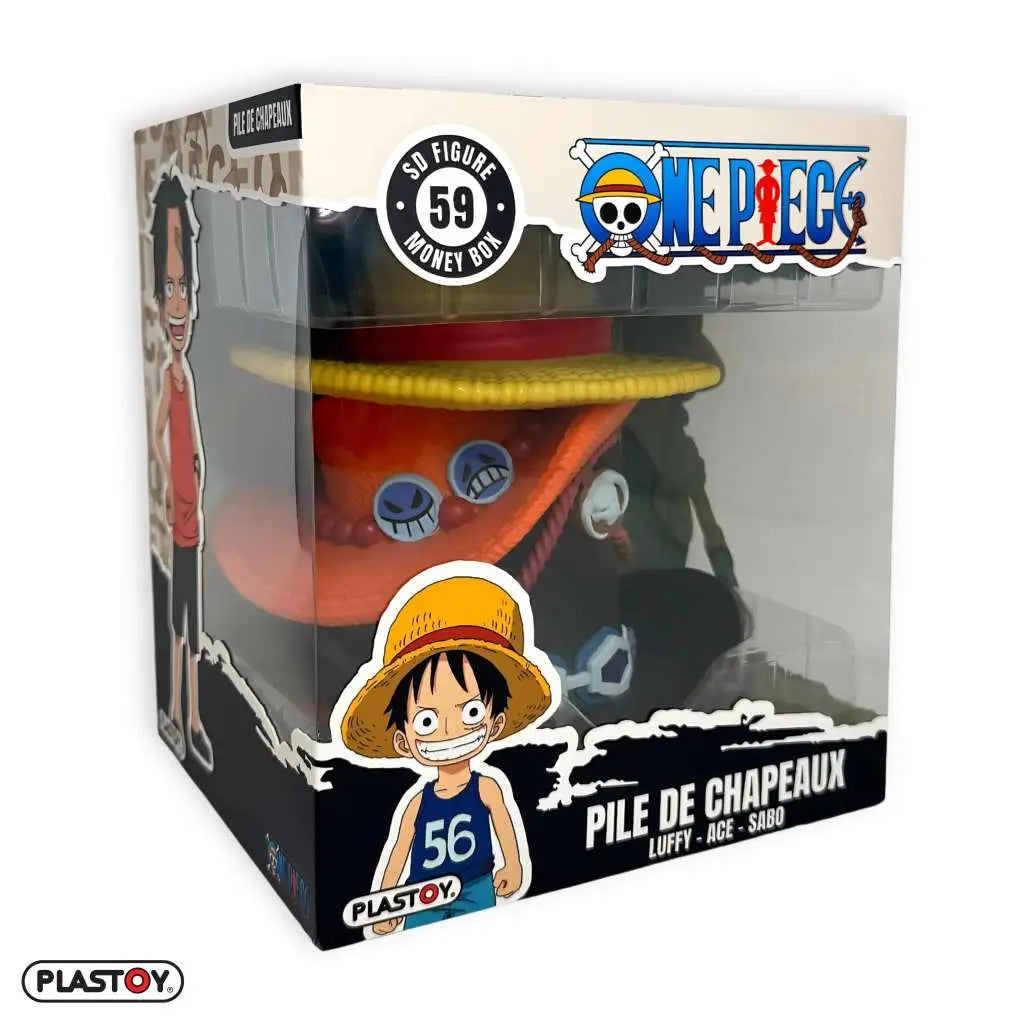 ONE PIECE STACK OF HATS MONEY BOX PLASTOY