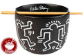 KEITH HARING RAMEN BOWL WITH CHOPSTICK GRUPO ERIK