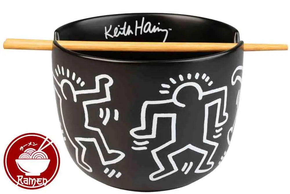 KEITH HARING RAMEN BOWL WITH CHOPSTICK GRUPO ERIK