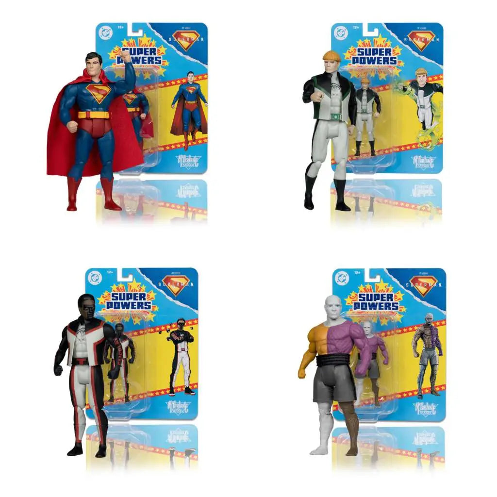 DC DIRECT SUPERMAN MOVIE 2025 SUPER POWERS FIGURES SET (6) McFARLANE TOYS 2025