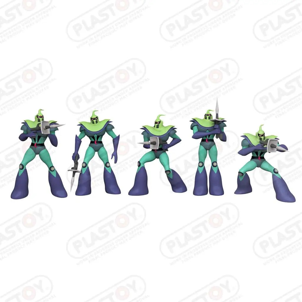 GRENDIZER VEGAN SOLDIERS FIGURE SET (5) PLASTOY