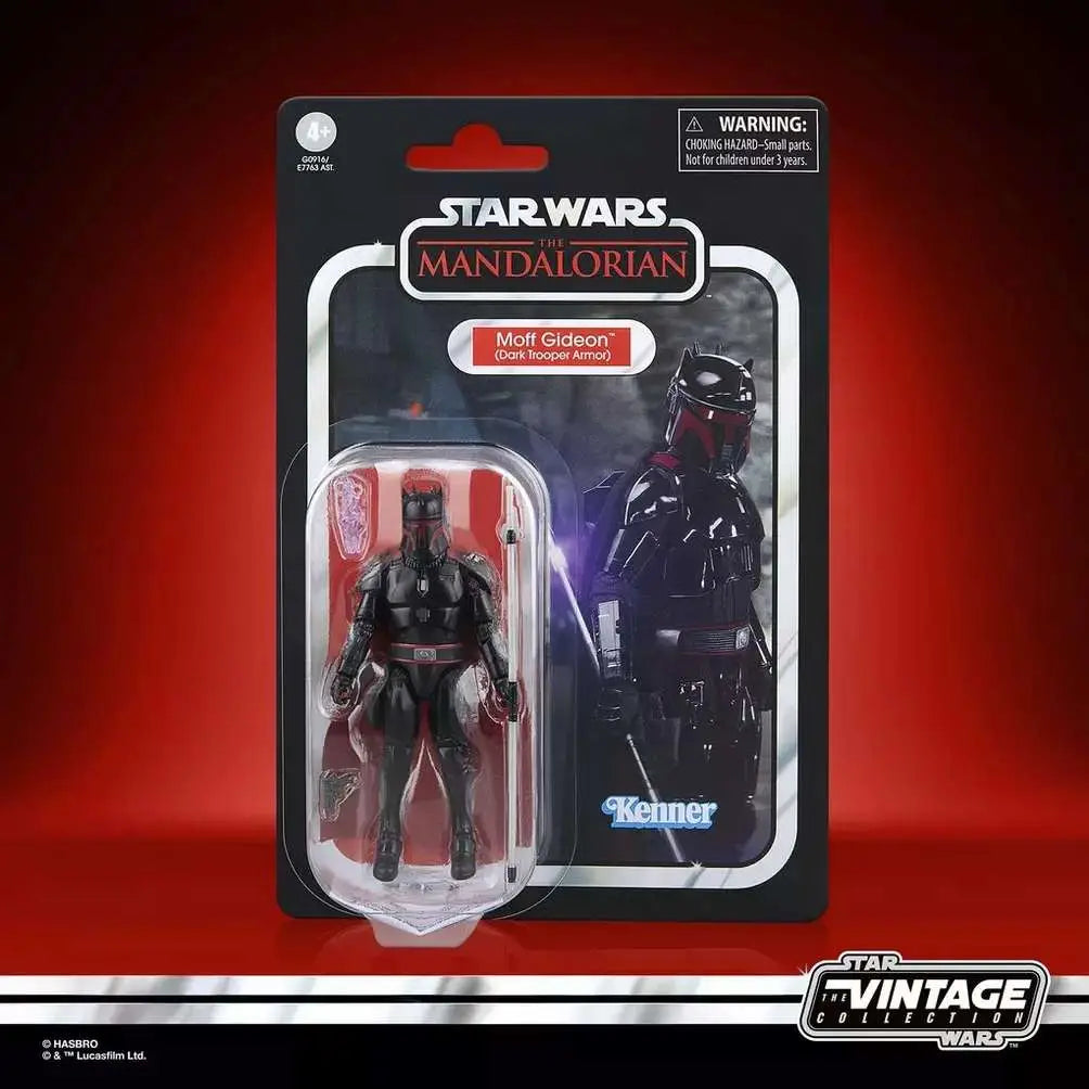 STAR WARS VINTAGE MANDALORIAN MOFF GIDEON DARK TROOPER ARMOR ACTION FIGURE HASBRO