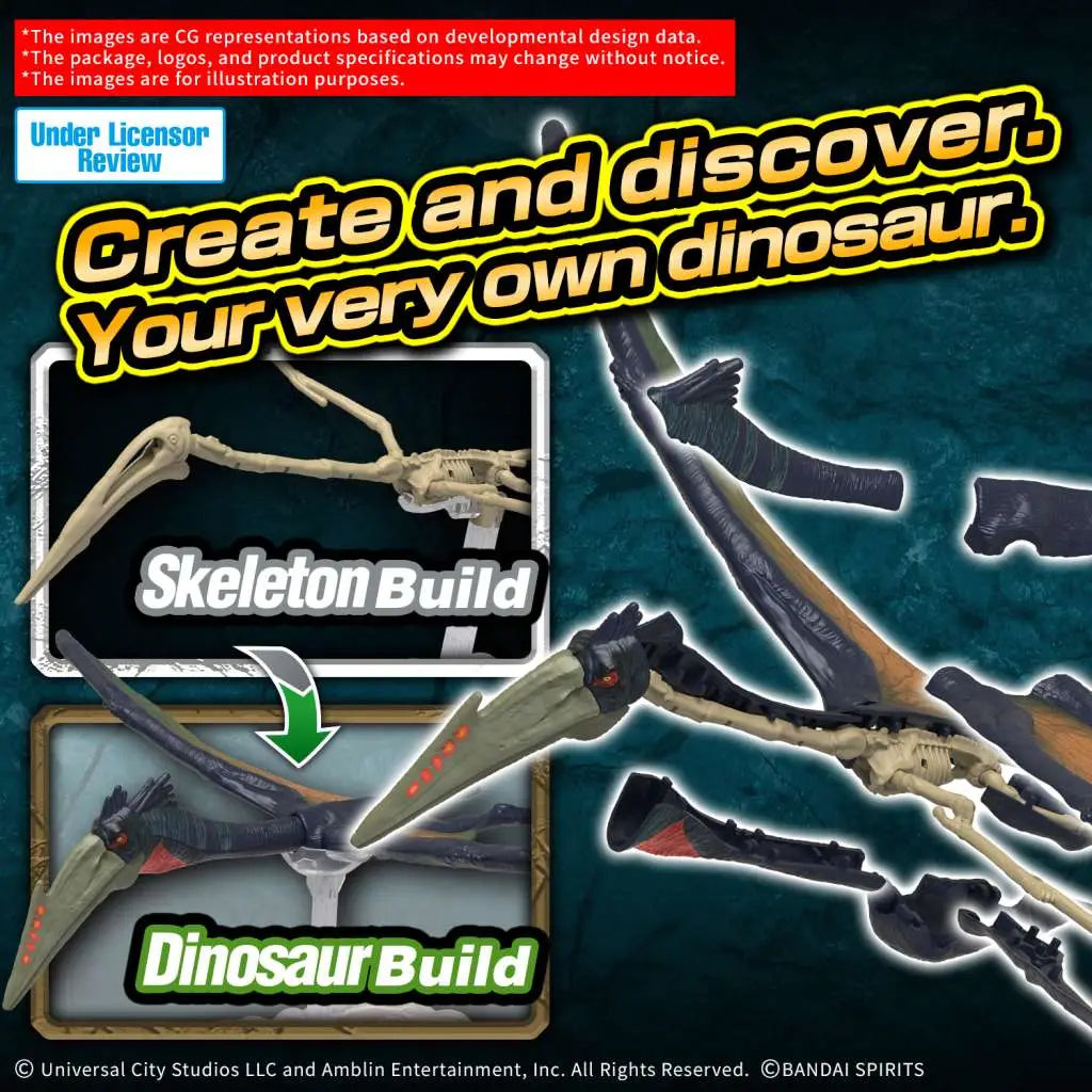 PLANNOSAURUS JURASSIC WORLD QUETZALCOATLUS BANDAI MODEL KIT GUNPLA