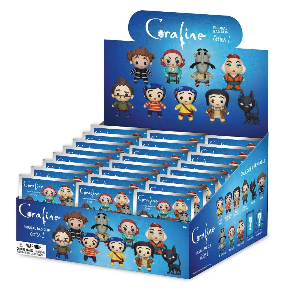 CORALINE SERIES1 BAG CLIP BLIND BOX DISPLAY 24 MONOGRAM
