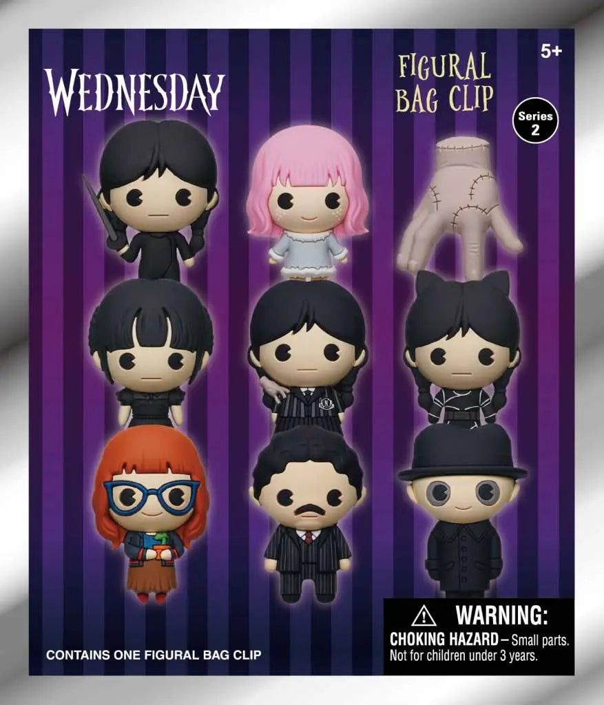 WEDNESDAY S2 BAG CLIP BLIND BOX DISPLAY 24 MONOGRAM