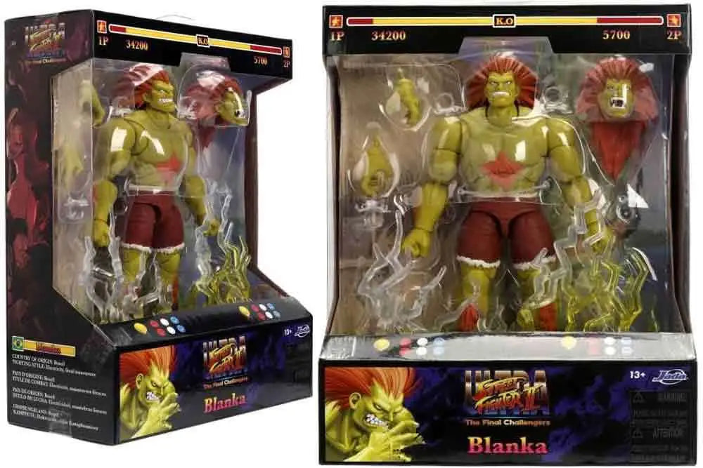 STREET FIGHTER 2 BLANKA DE LUXE ACTION FIGURE SCALE 1 12 Jada Toys